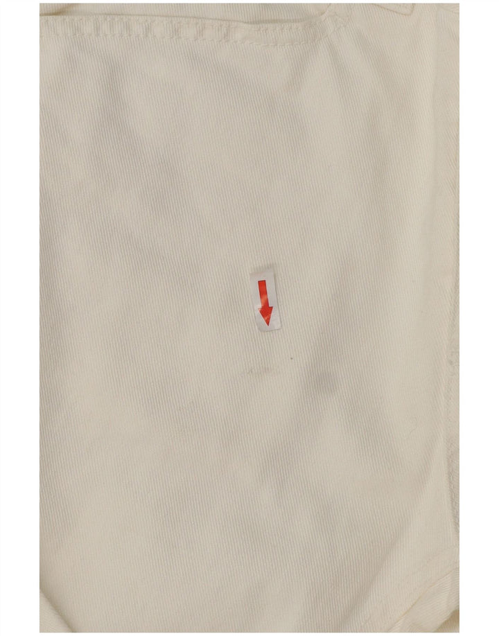 Blugi Dondup Stan Dart drepte pentru bărbați W33 L32 bumbac alb