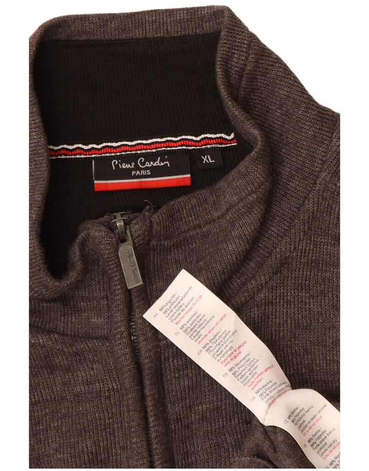 Pulover cardigan pentru bărbați Pierre Cardin XL bumbac gri