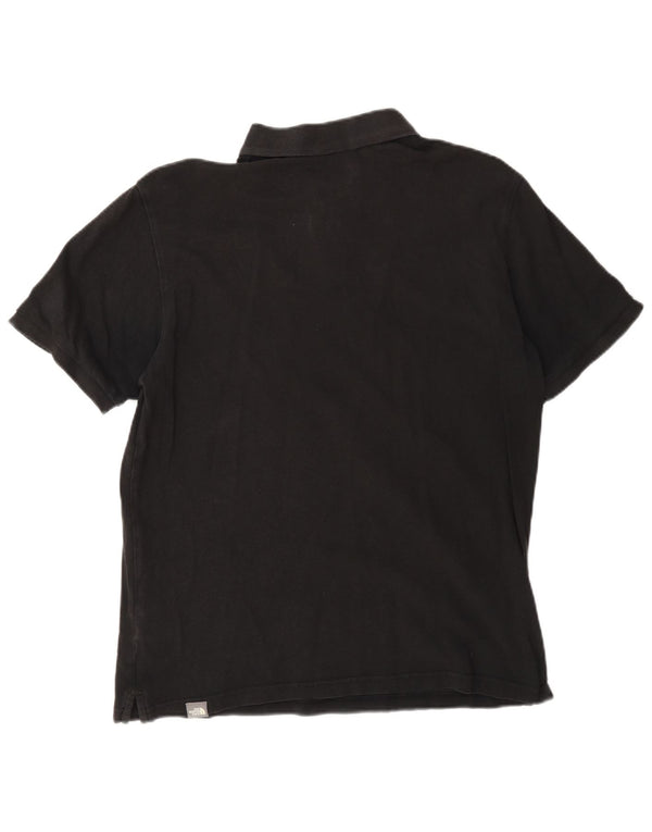Tricou polo pentru bărbați The North Face, bumbac mediu negru