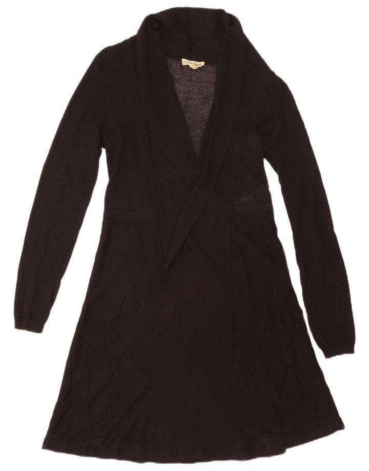 Pulover cardigan deschis pentru femei Phase Eight UK 8, mic, negru, viscoză