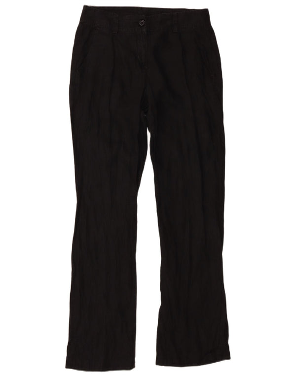 Pantaloni chino drepti pentru femei Benetton IT 42 Medium L28 L31 In negru
