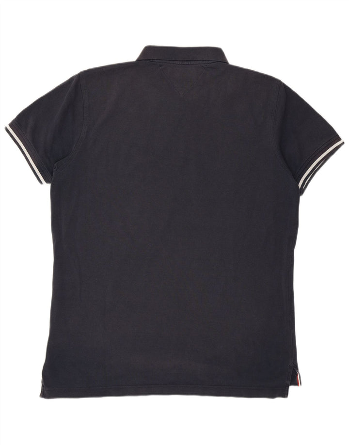 Cămașă polo Tommy Hilfiger pentru bărbați, cu formă regulată, albastru bleumarin mediu
