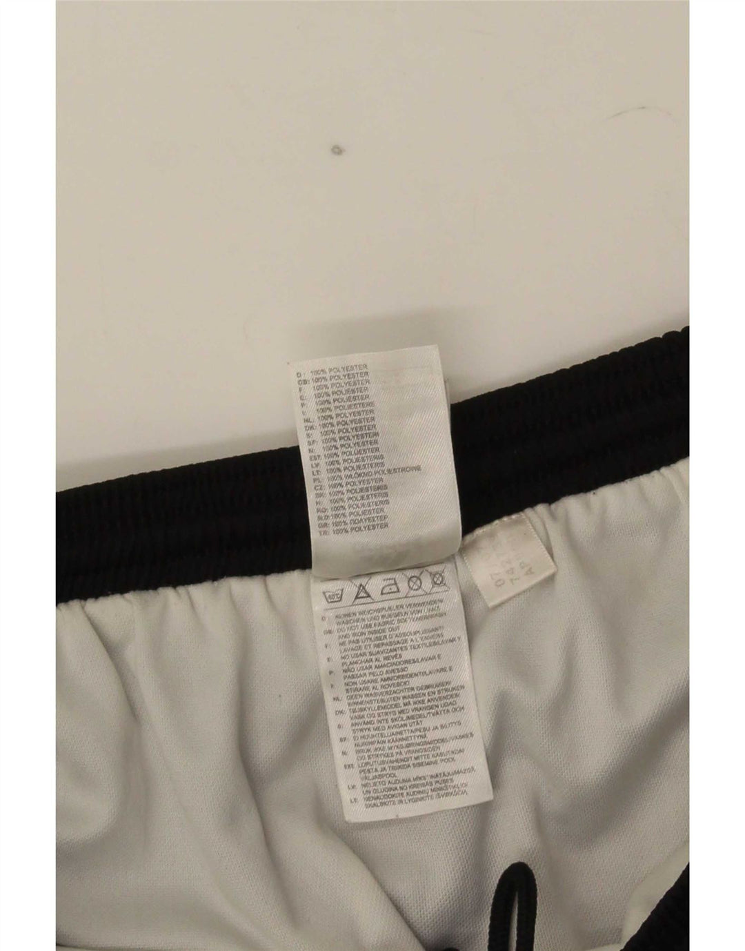 Pantaloni scurți sport adidas Climalite pentru bărbați, poliester cu dungi mari, negre