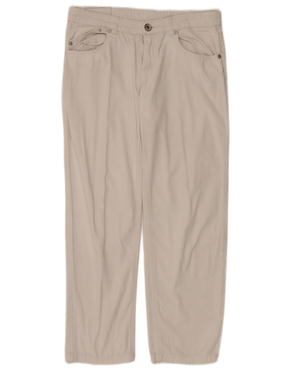 Pantaloni casual drepti pentru fete Liu Jo 13-14 ani W30 L27 bej bumbac