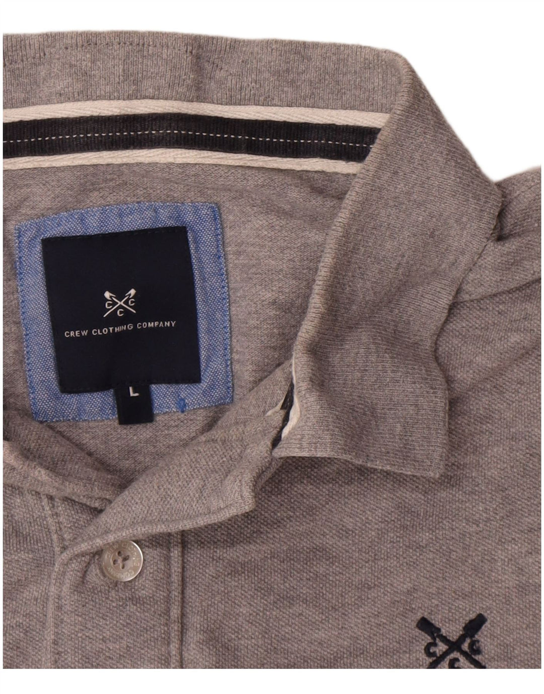 Crew Clothing Tricou polo pentru bărbați, mare, gri, bumbac