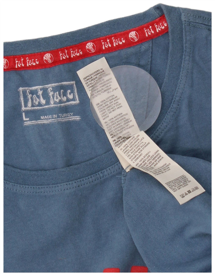 Tricou grafic pentru bărbați Fat Face Top mare, albastru, bumbac