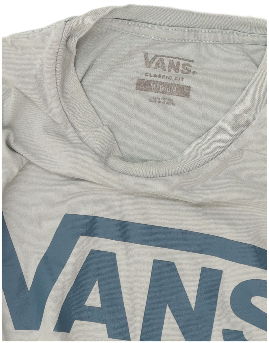 Tricou grafic Vans Classic Fit Top Bumbac albastru mediu