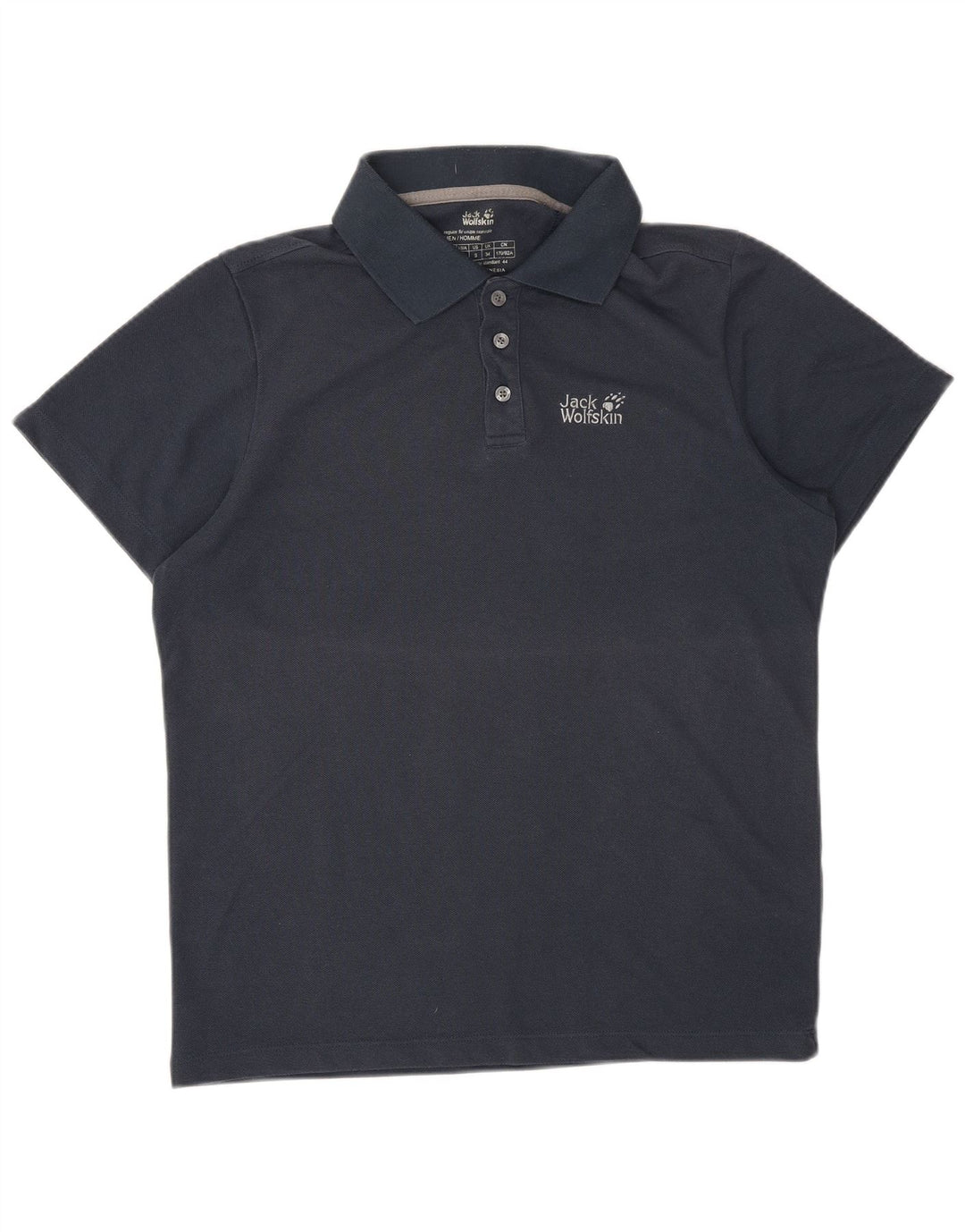 JACK WOLFSKIN Tricou polo pentru bărbați UK 34 Poliester bleumarin mic