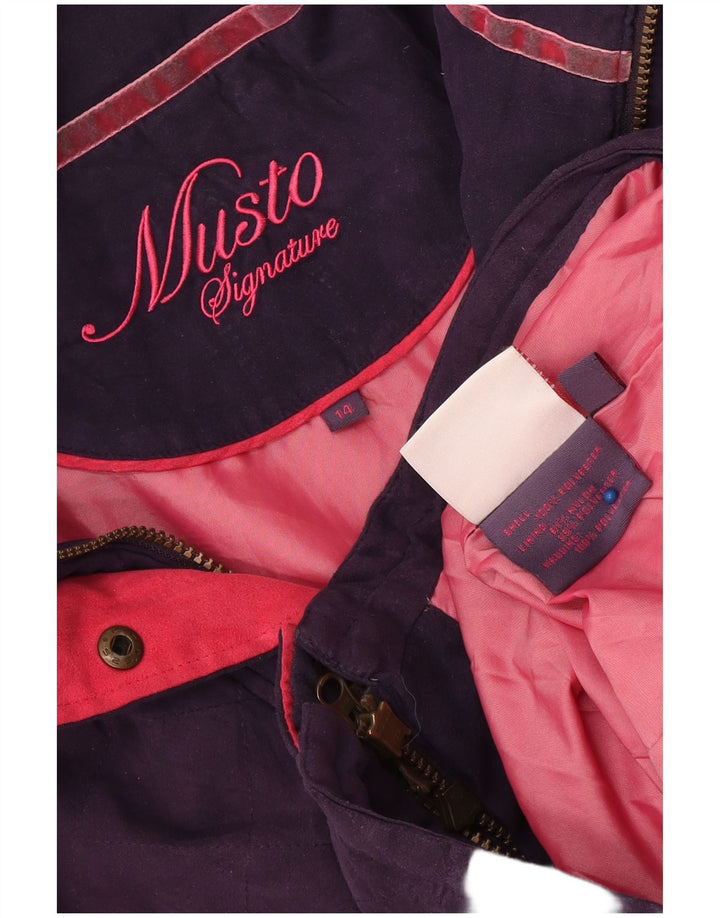 Jachetă matlasată pentru femei Musto Signature UK 14 Poliester violet mare