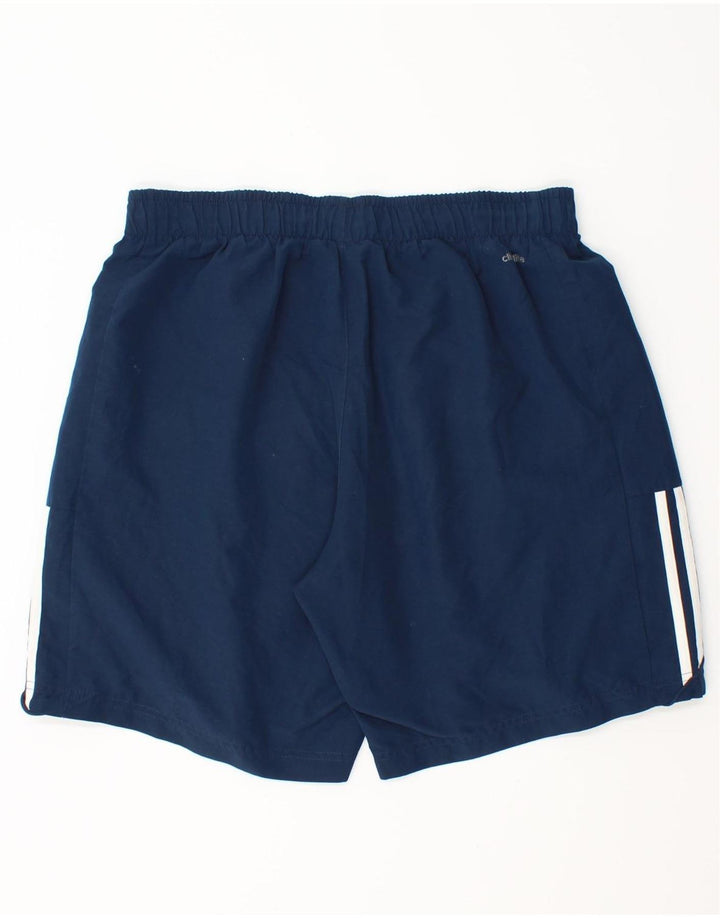 Pantaloni scurți sport adidas Climalite pentru bărbați, poliester mediu albastru