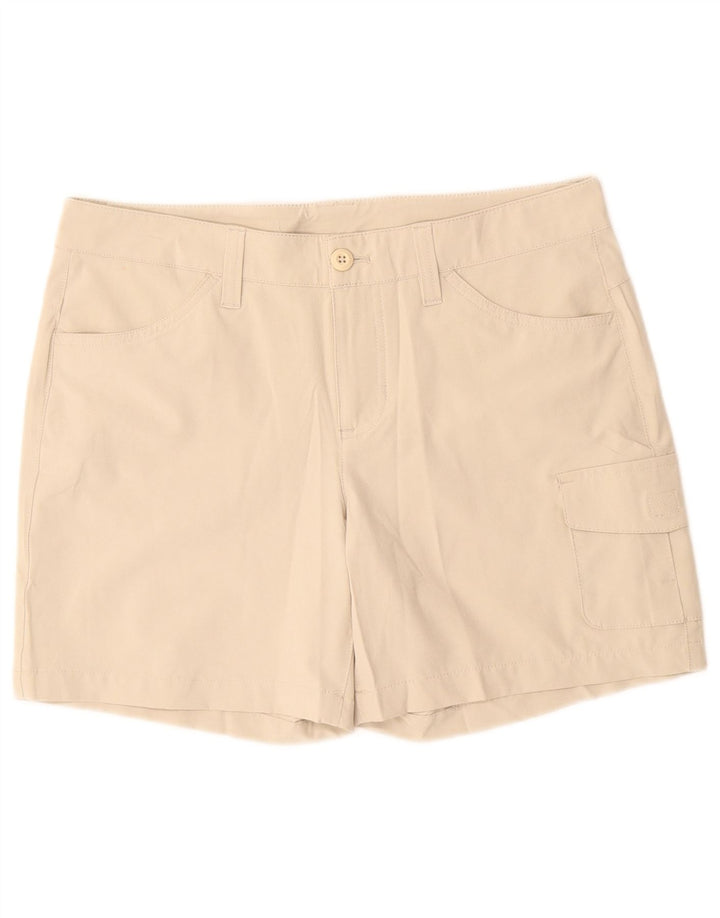 Pantaloni scurti cargo pentru femei Eddie Bauer US 8 Medium W30 poliester bej