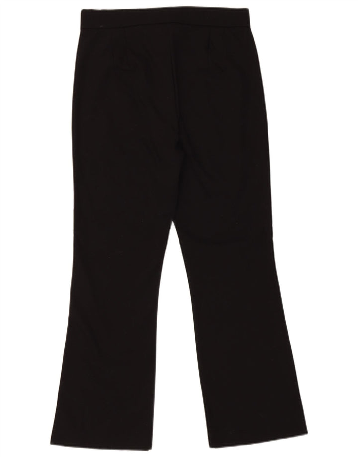 Pantaloni tăiați pentru femei Bootcut Zara Medium L28 L26 Negri