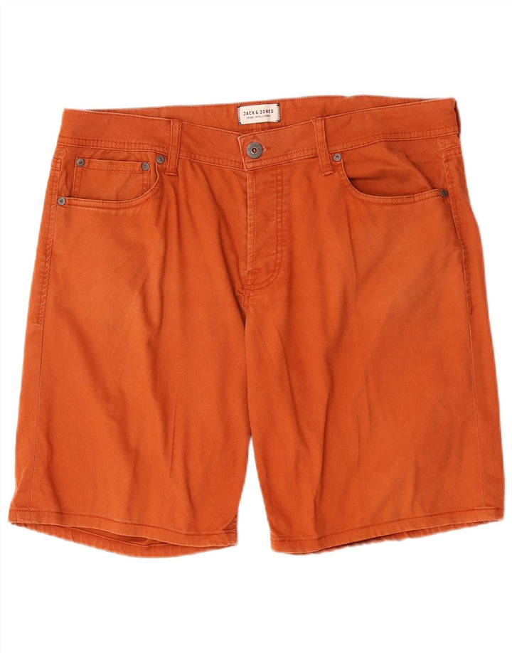 Pantaloni scurți casual pentru bărbați Jack & Jones W38 XL portocaliu
