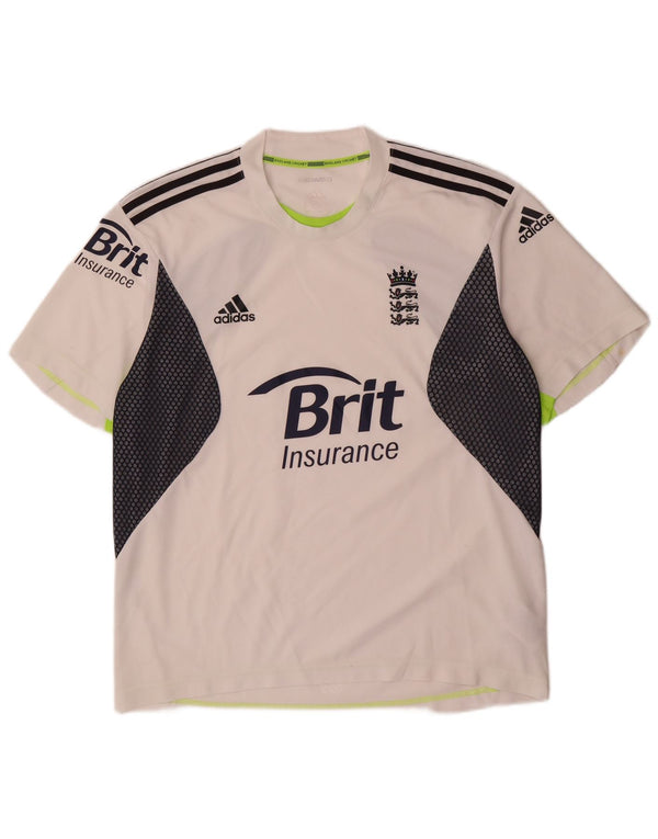 Tricou cu grafică Adidas Climacool pentru bărbați Top UK 42/44 Large White Colorblock