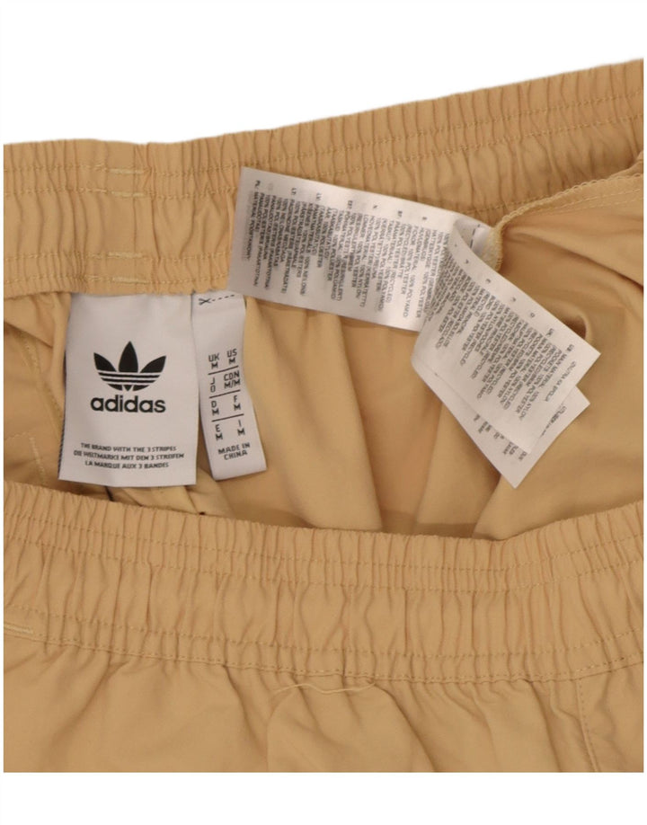 Pantaloni scurți de înot cu grafică Adidas pentru bărbați, poliester mediu bej