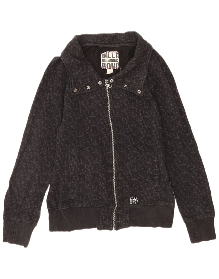 Jachetă de trening pentru femei Billabong UK 14, bumbac mare gri Houndstooth