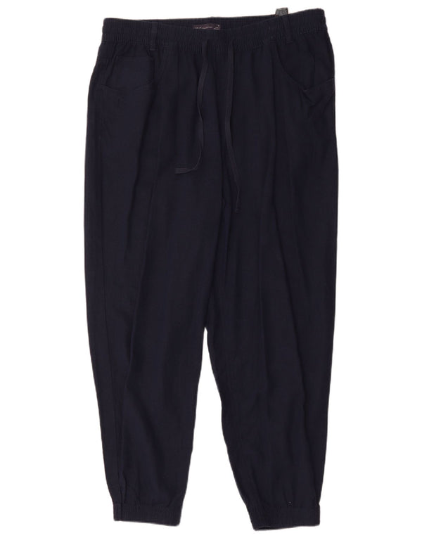 Pantaloni casual pentru femei Marks & Spencer UK 16 Large W32 L27 Bleumarin