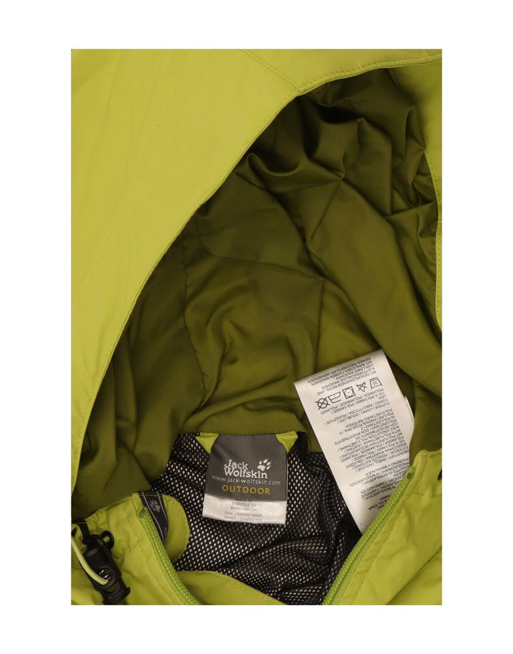 JACK WOLFSKIN Jachetă de ploaie cu glugă pentru femei UK 16 Poliamidă verde mare
