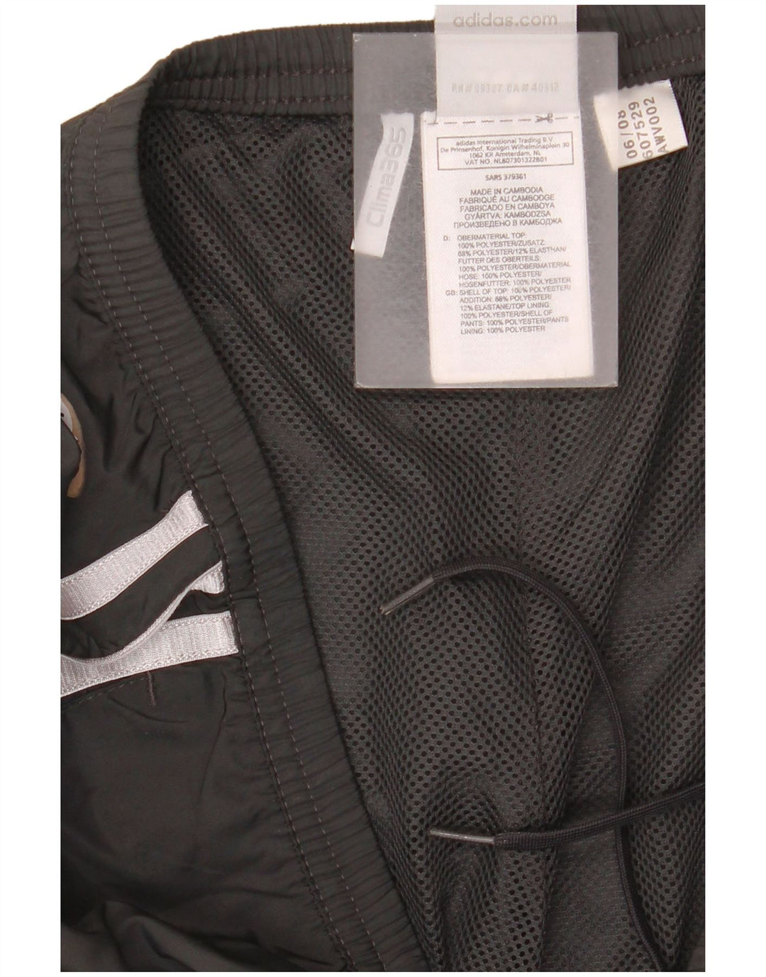 Pantaloni de trening Adidas Clima 365 pentru femei UK 10 Poliester negru mic