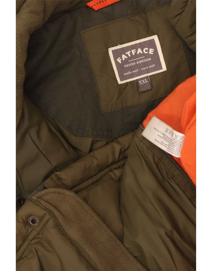 Jachetă matlasată pentru bărbați Fat Face UK 44 2XL Kaki Nylon
