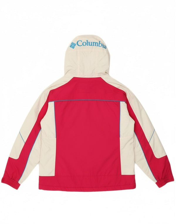 Jachetă Anorak cu glugă supradimensionată pentru femei Columbia UK 10 Mic roz Colorblock
