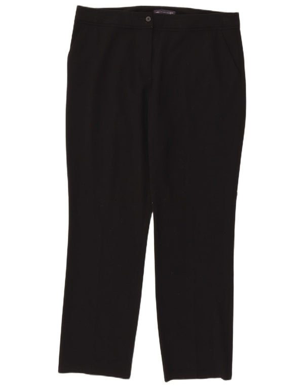 Pantaloni casual drepti pentru femei Marks & Spencer UK 16 Large W36 L32 Negru