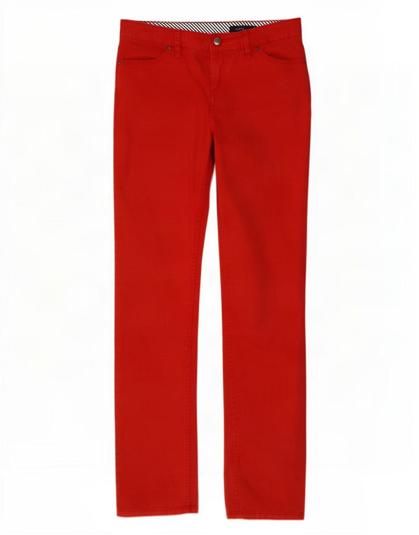 Pantaloni skinny casual pentru femei Tommy Hilfiger US 8 Medium W30 L31 Bumbac roșu