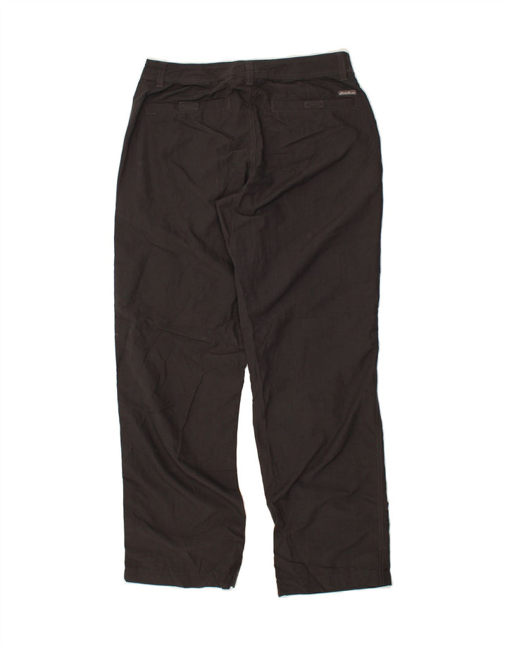 EDDIE BAUER Womens Straight Hiking Trousers  W33 L32 Grey Nylon Vintage Eddie Bauer and Second-Hand Eddie Bauer from Messina Hembry 