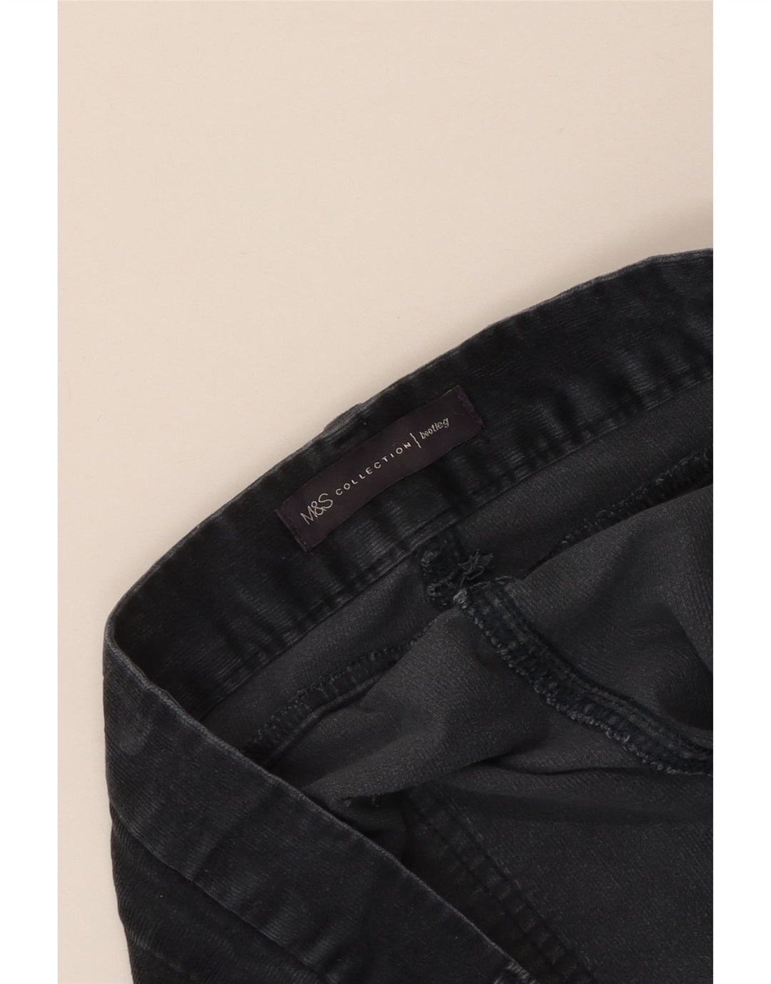 Marks & Spencer Pantaloni Bootcut din velur pentru femei W40 L33 bleumarin