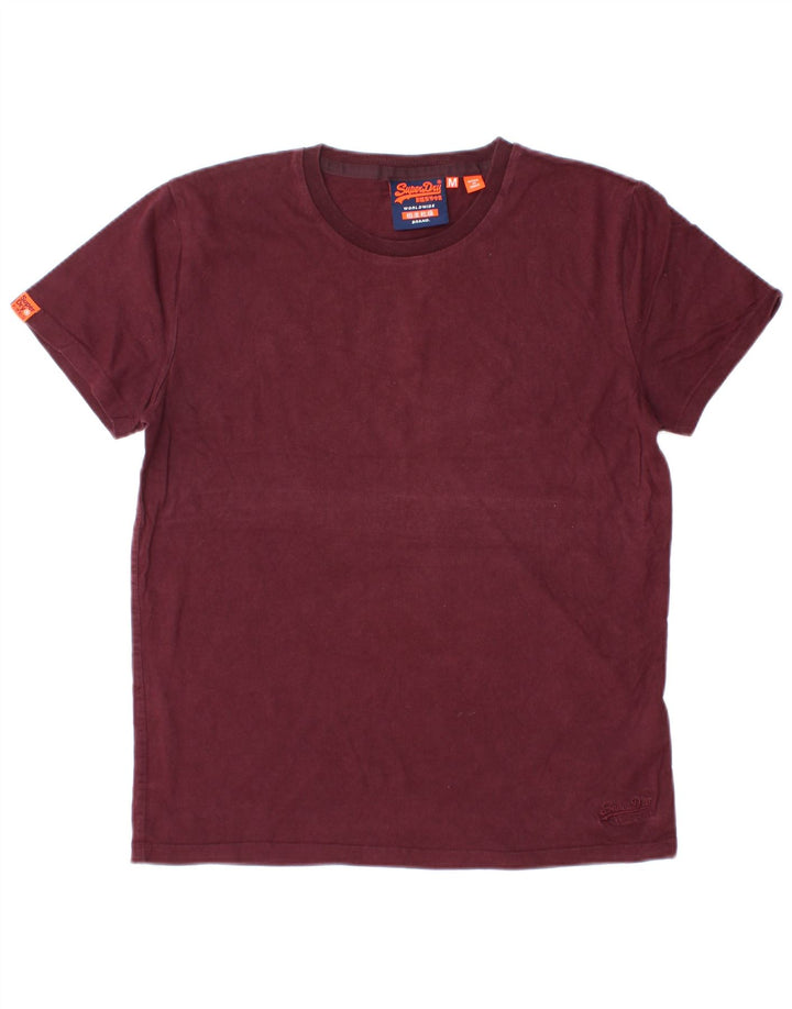 Tricou pentru bărbați Superdry Top Medium Burgundy Bumbac
