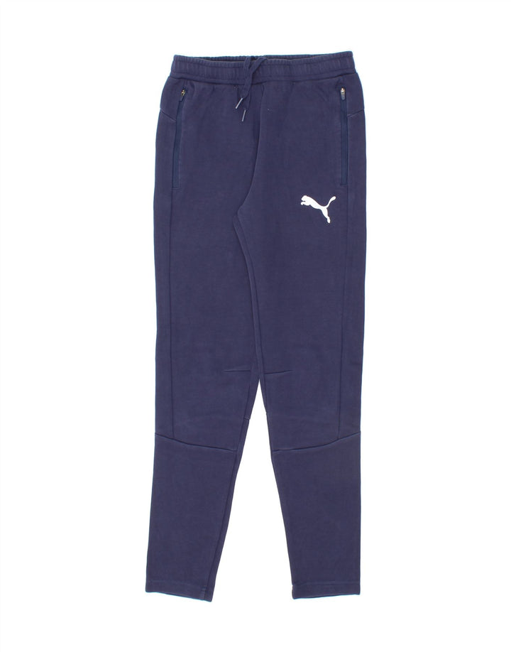 PUMA Mens Tracksuit Trousers XS Navy Blue Cotton Vintage Puma and Second-Hand Puma from Messina Hembry 