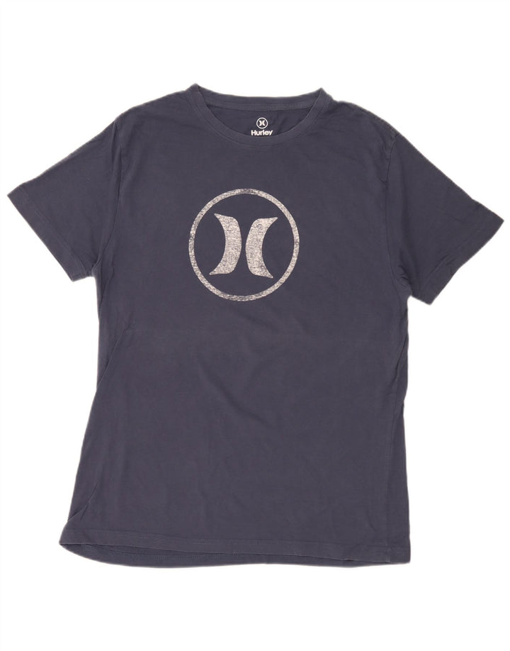 Tricou grafic pentru bărbați Hurley Top mediu din bumbac bleumarin