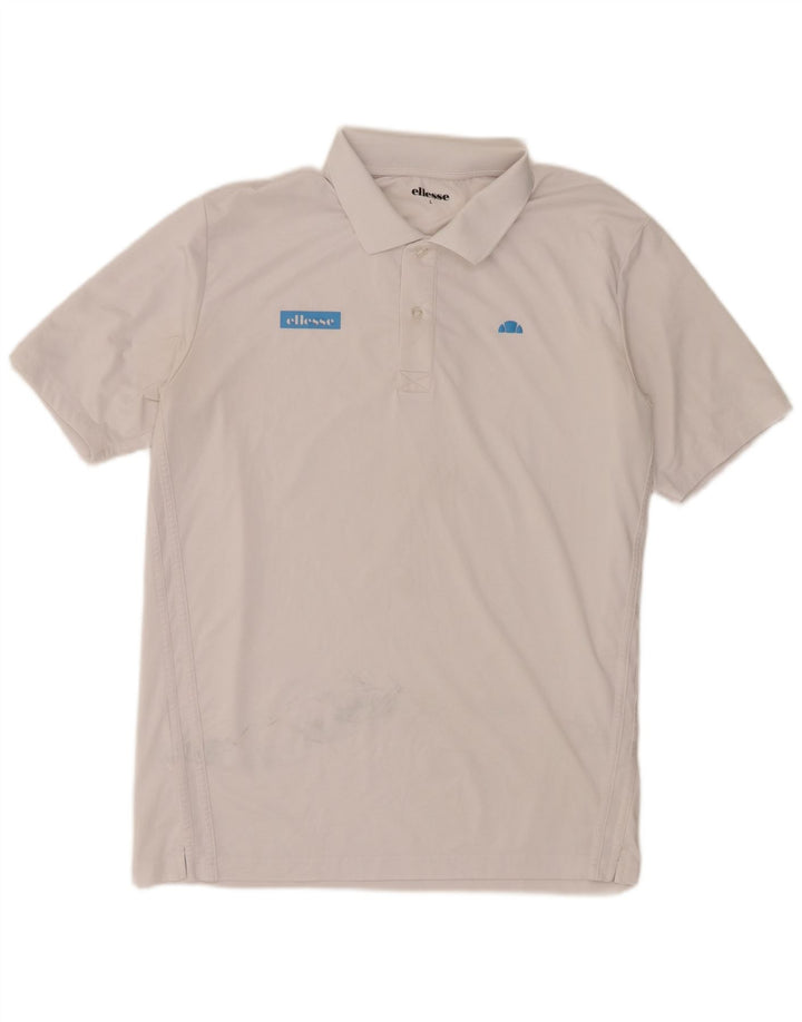 Tricou polo pentru bărbați Ellesse, mare, alb, din poliester