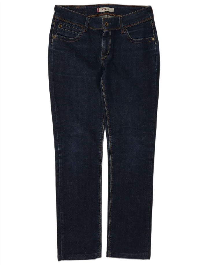 Blugi Levi's 571 Slim pentru femei W32 L30 Bumbac bleumarin
