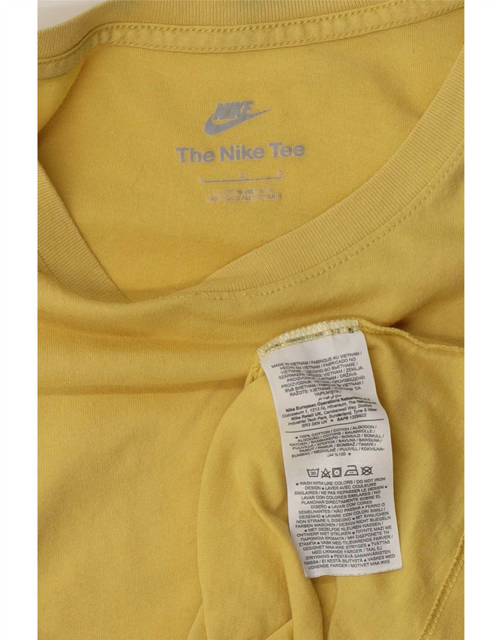 Tricou pentru bărbați Nike Top mare din bumbac galben