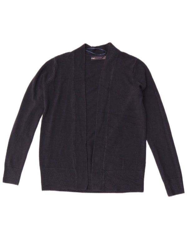 Pulover cardigan deschis pentru femei Marks & Spencer UK 6 XS bleumarin acrilic