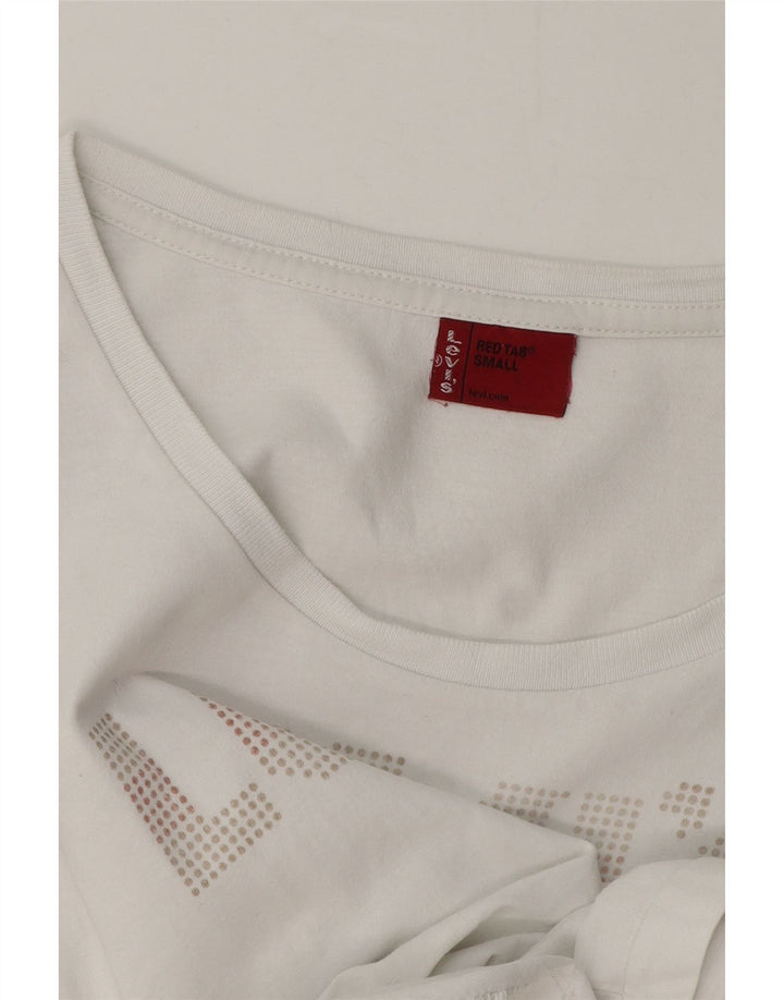 Tricou grafic Levi's pentru femei Top UK 10 Small White