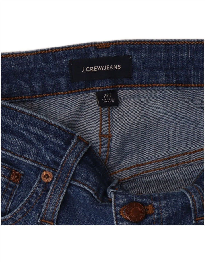 Jeans skinny distressed pentru femei J. CREW W27 L30 albastru