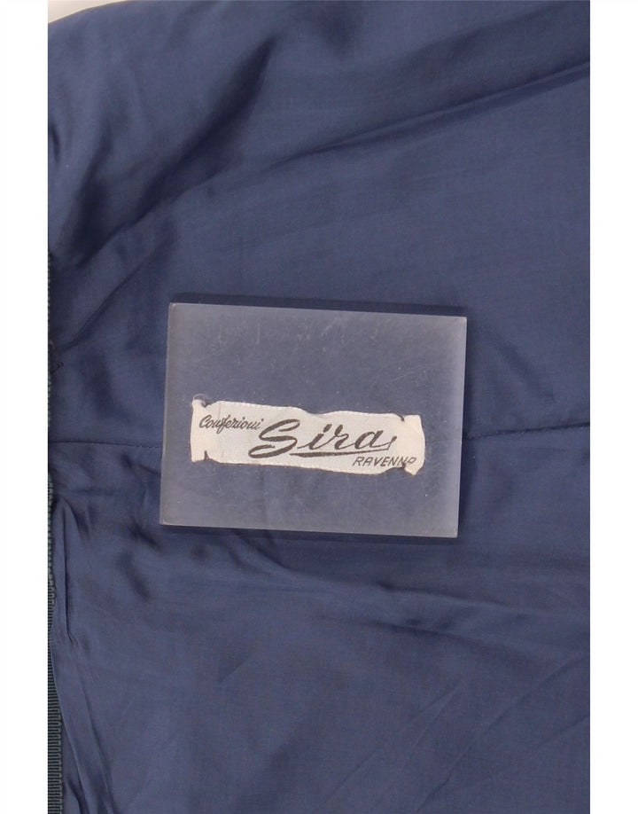Fusta mini plisată Vintage pentru femei W30 Medium Bleumarin