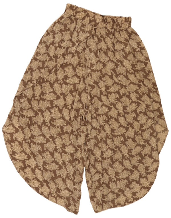 Pantaloni harem Capri pentru femei Atos Lombardini Medium W28 L19 Brown Paisley