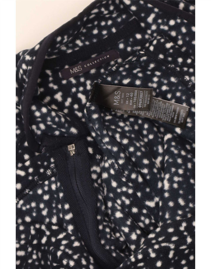 Jachetă fleece pentru femei Marks & Spencer UK 12 Medium bleumarin pete