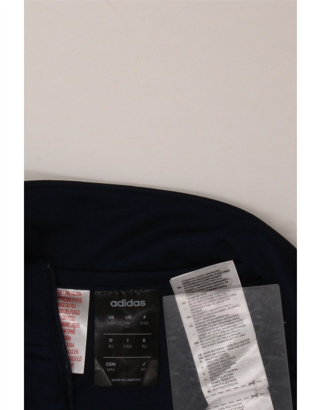 ADIDAS Climalite Pullover Trening Top 11-12 Ani Bleumarin