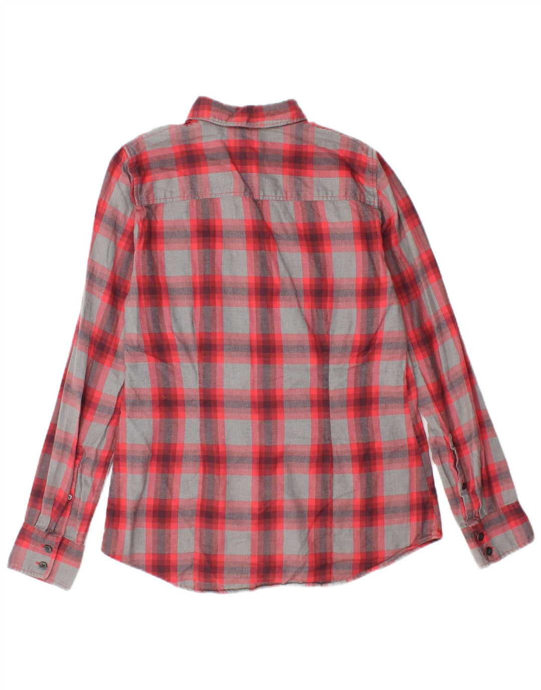 Cămașă de flanel pentru femei J. Crew UK 6 XS bumbac roșu check