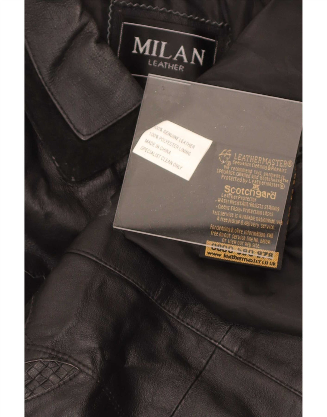 Palton de piele Milan pentru femei UK 12 Medium Black Floral
