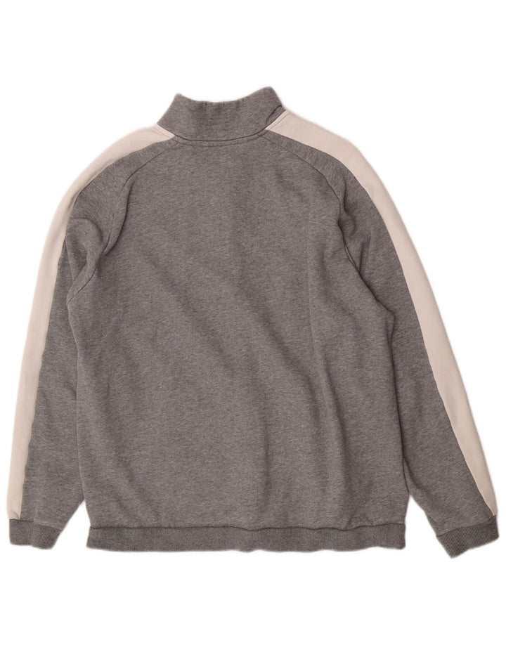 Jachetă de trening Puma pentru femei UK 16, mare, gri din bumbac color bloc
