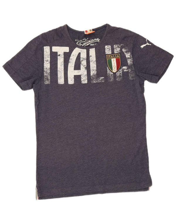Tricou grafic Puma Italia pentru bărbați Top Mediu Bleumarin