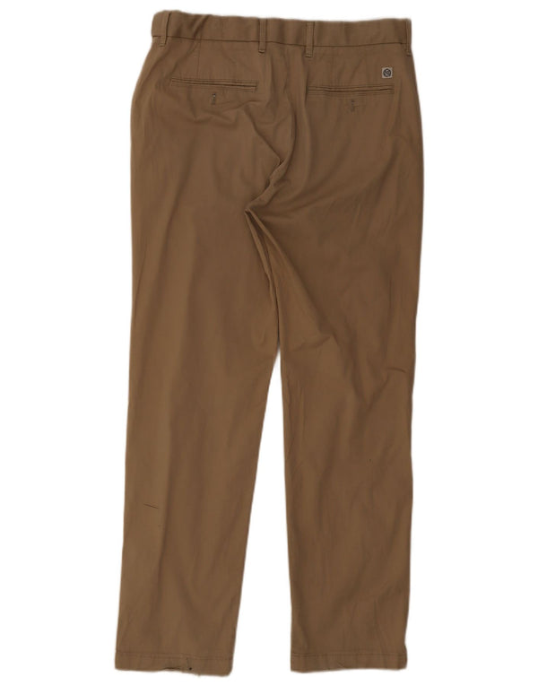 Pantaloni chino drepți pentru bărbați Marks & Spencer L32 L31 bumbac bej