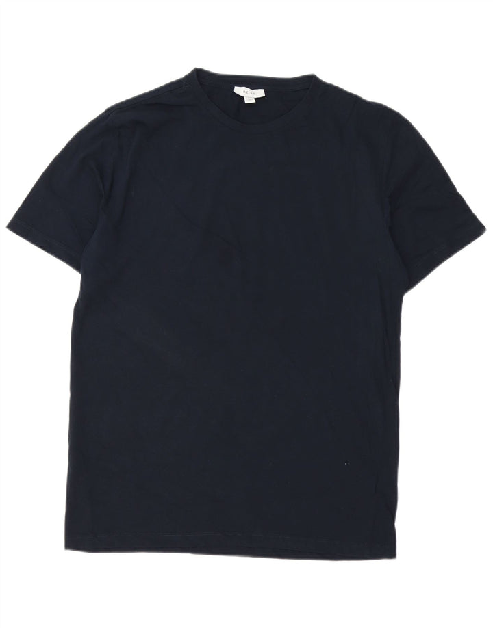 Tricou pentru bărbați Reiss Top mare din bumbac bleumarin