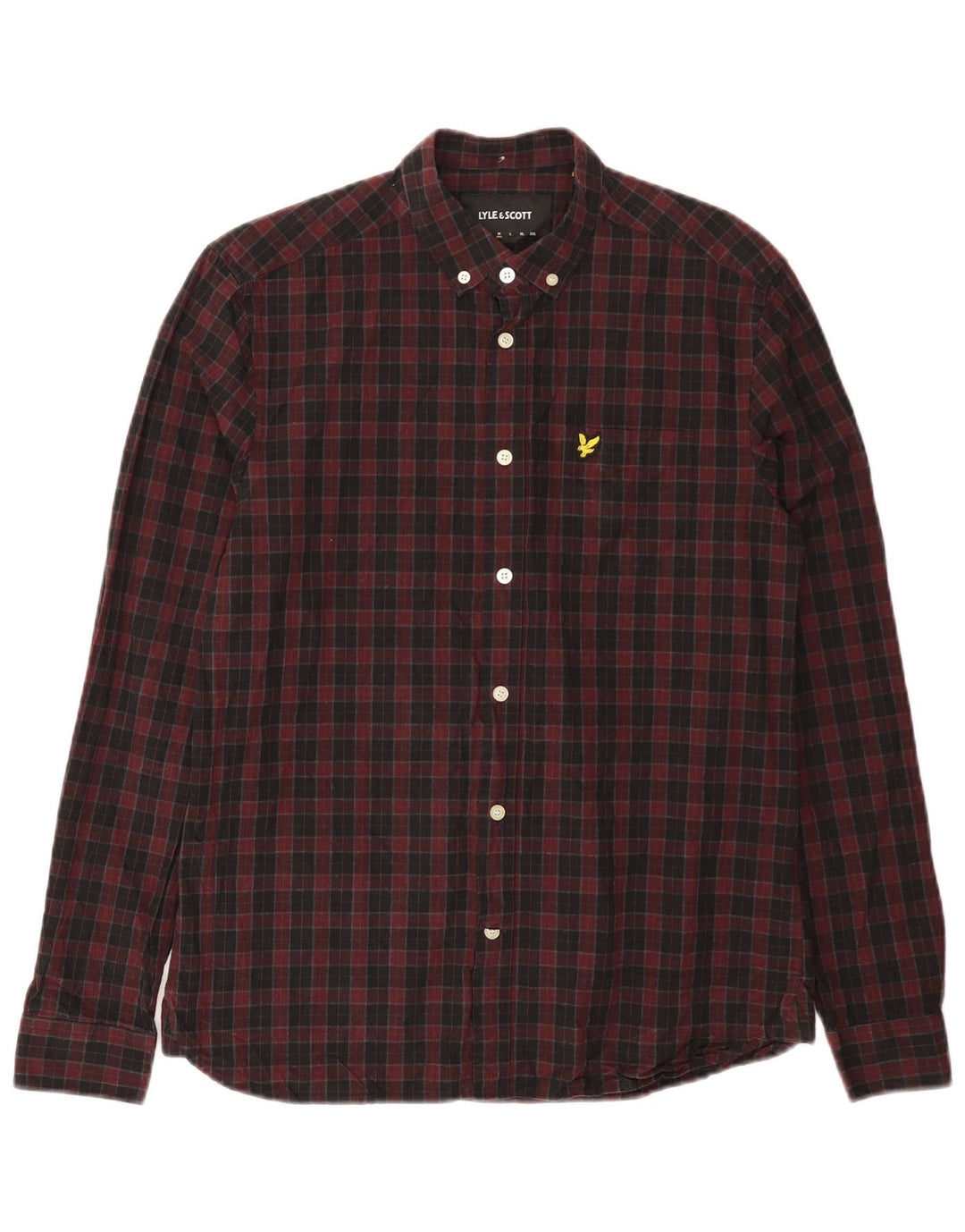 Cămașă pentru bărbați LYLE & SCOTT Medium Burgundy Check