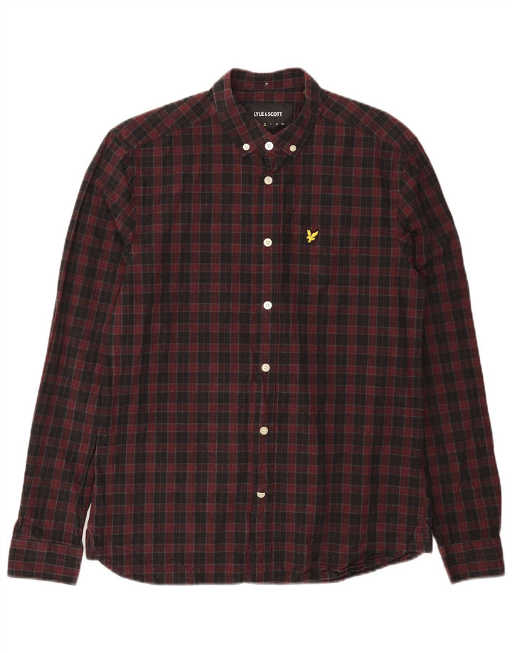 Cămașă pentru bărbați LYLE & SCOTT Medium Burgundy Check